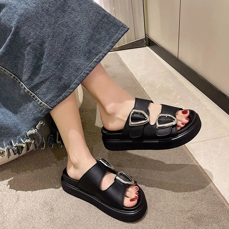 Noa Rubber Platform Slides