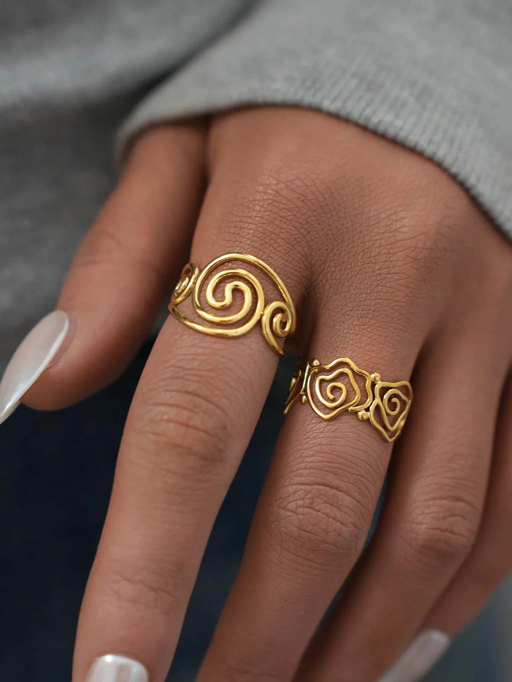 Nora Spiral Open Ring