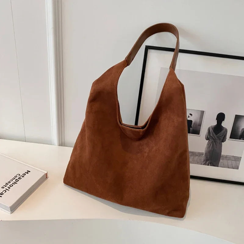 Freya Suede Shoulder Bag