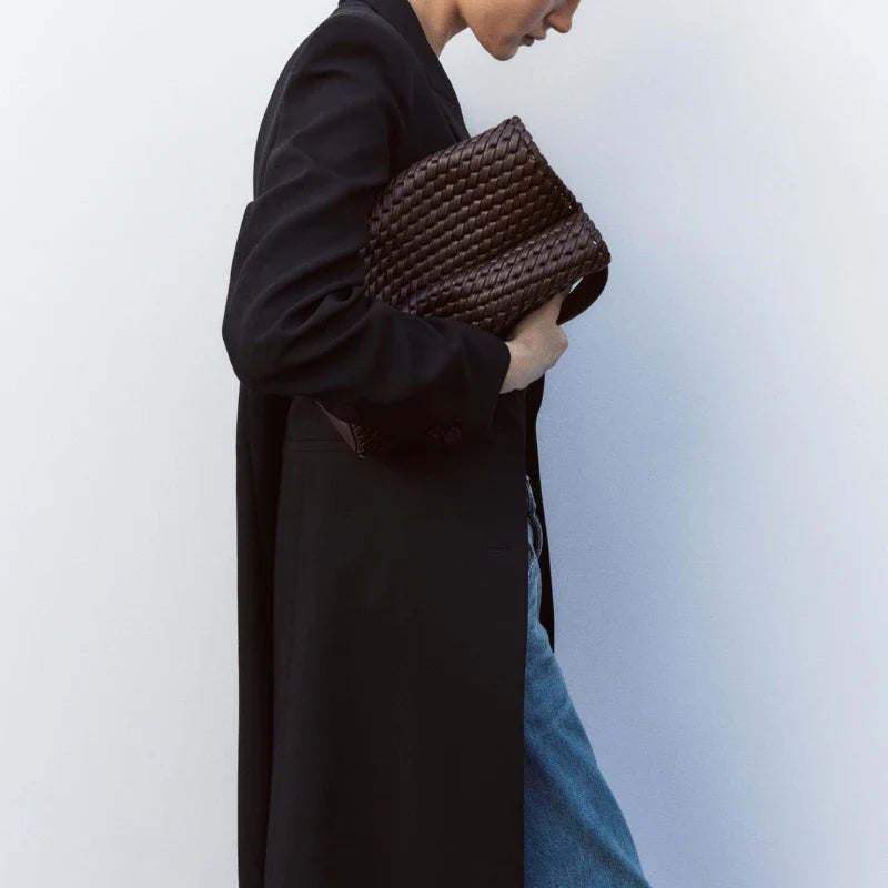 Mila Woven Bucket Bag