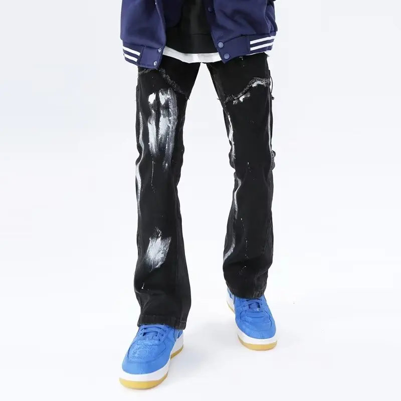 Patchwork Denim Jeans