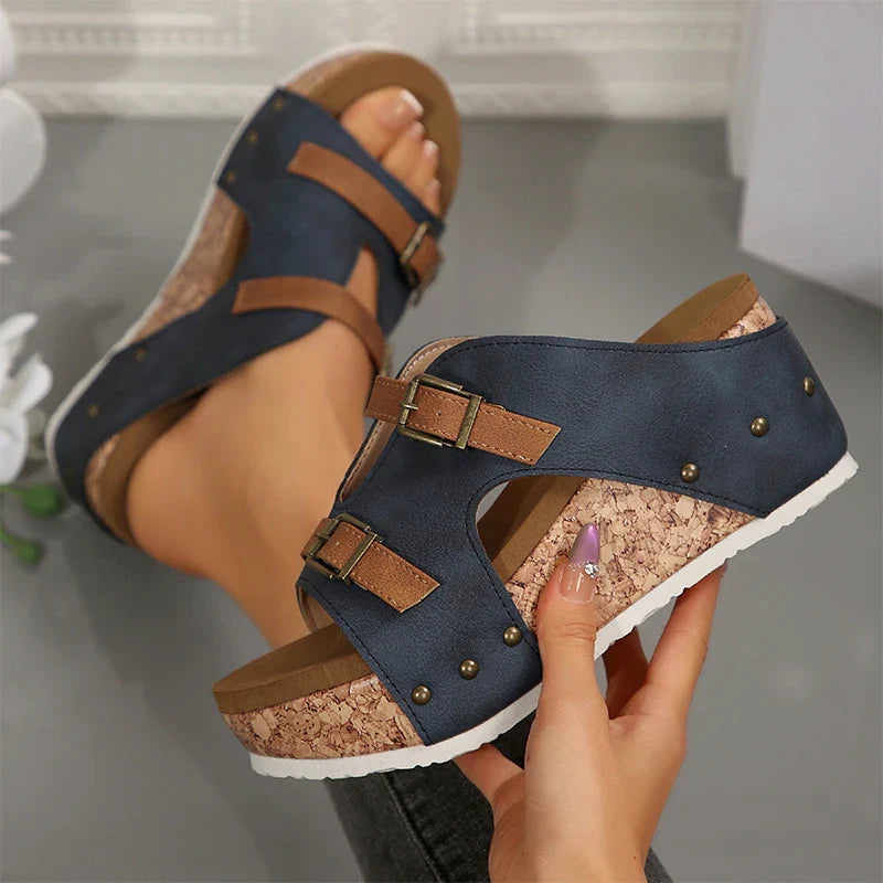 Teresa Wedge Sandals