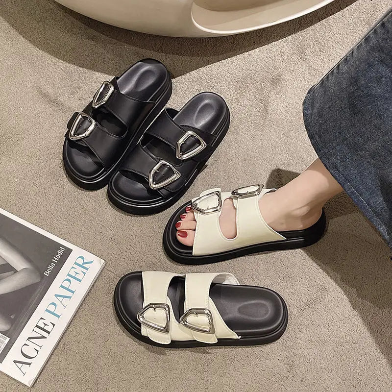 Noa Rubber Platform Slides
