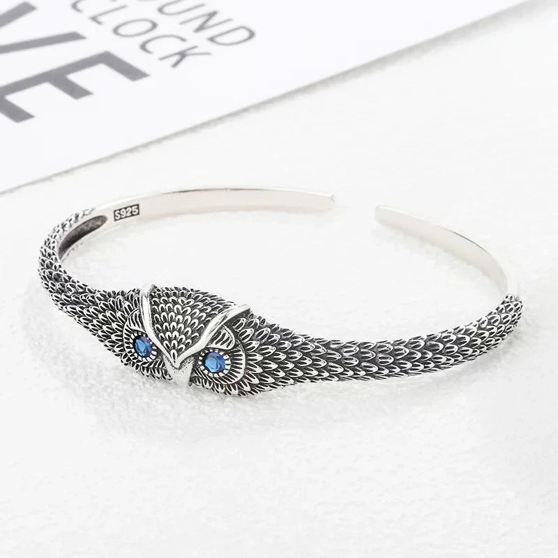 Arwen Owl Silver Bracelet