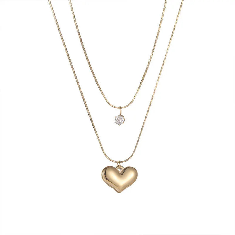 Amara Gold Heart Necklace