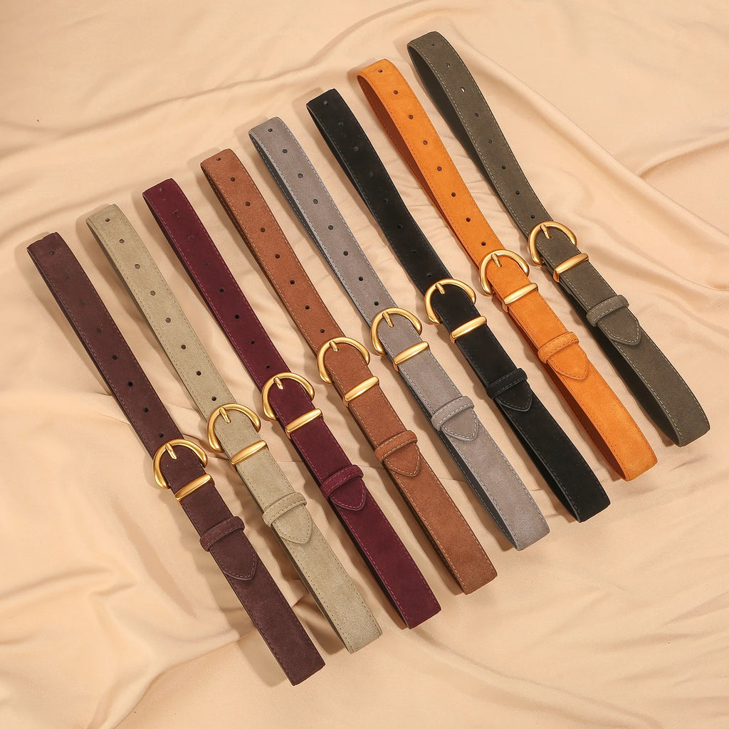 Sienna Suede Leather Belt