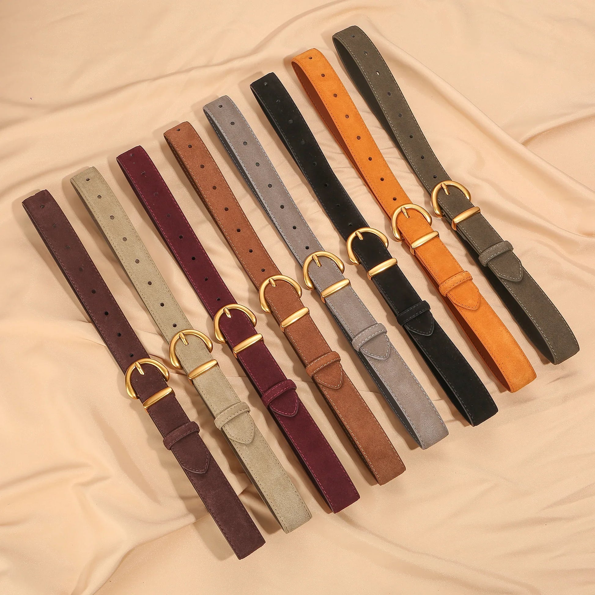 Sienna Suede Leather Belt