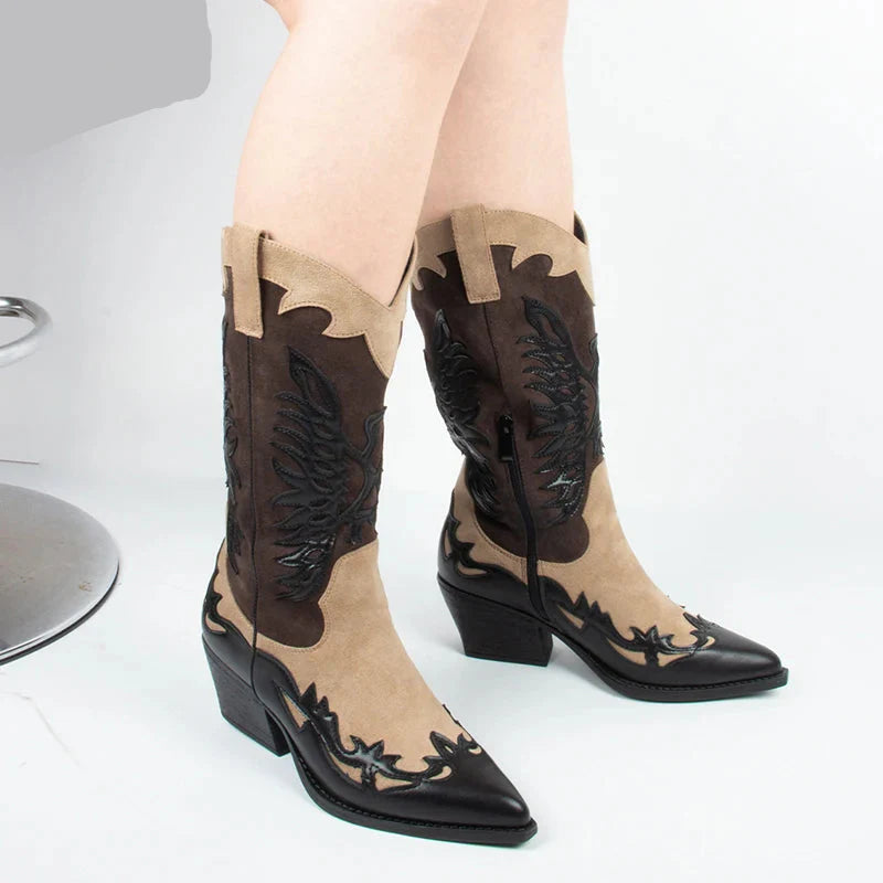 Joana Western Calf Boots