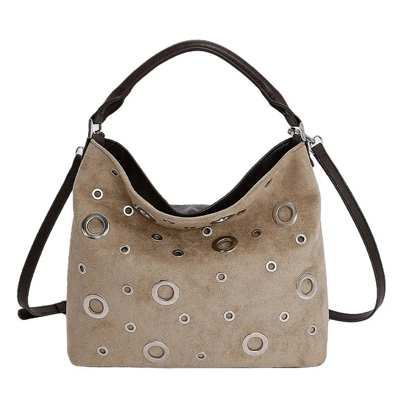 Rafaela Suede Shoulder Bag