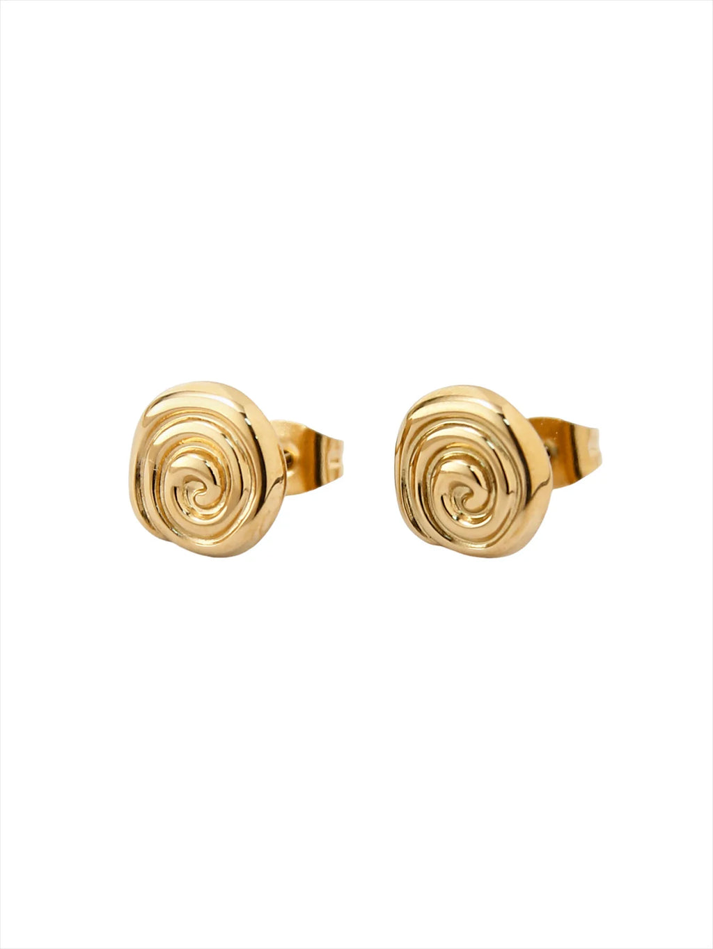 Maeve Spiral Disc Earrings