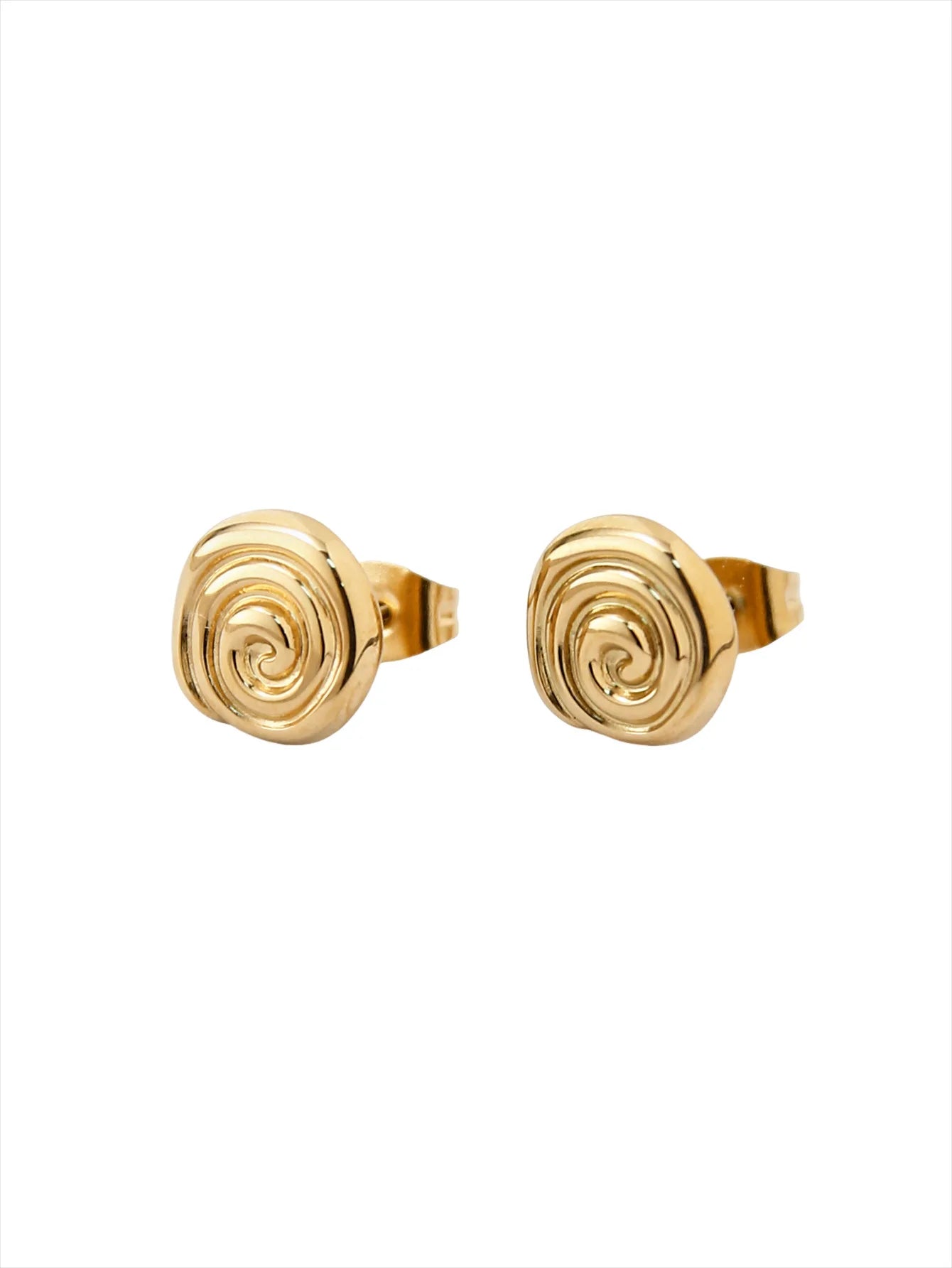 Maeve Spiral Disc Earrings