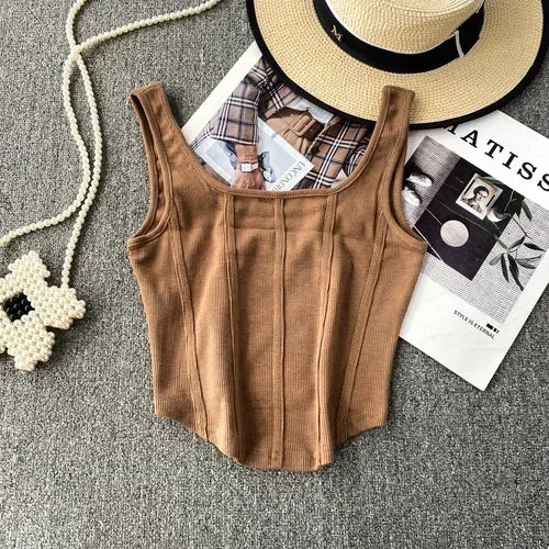 Kaia Denim Corset Top