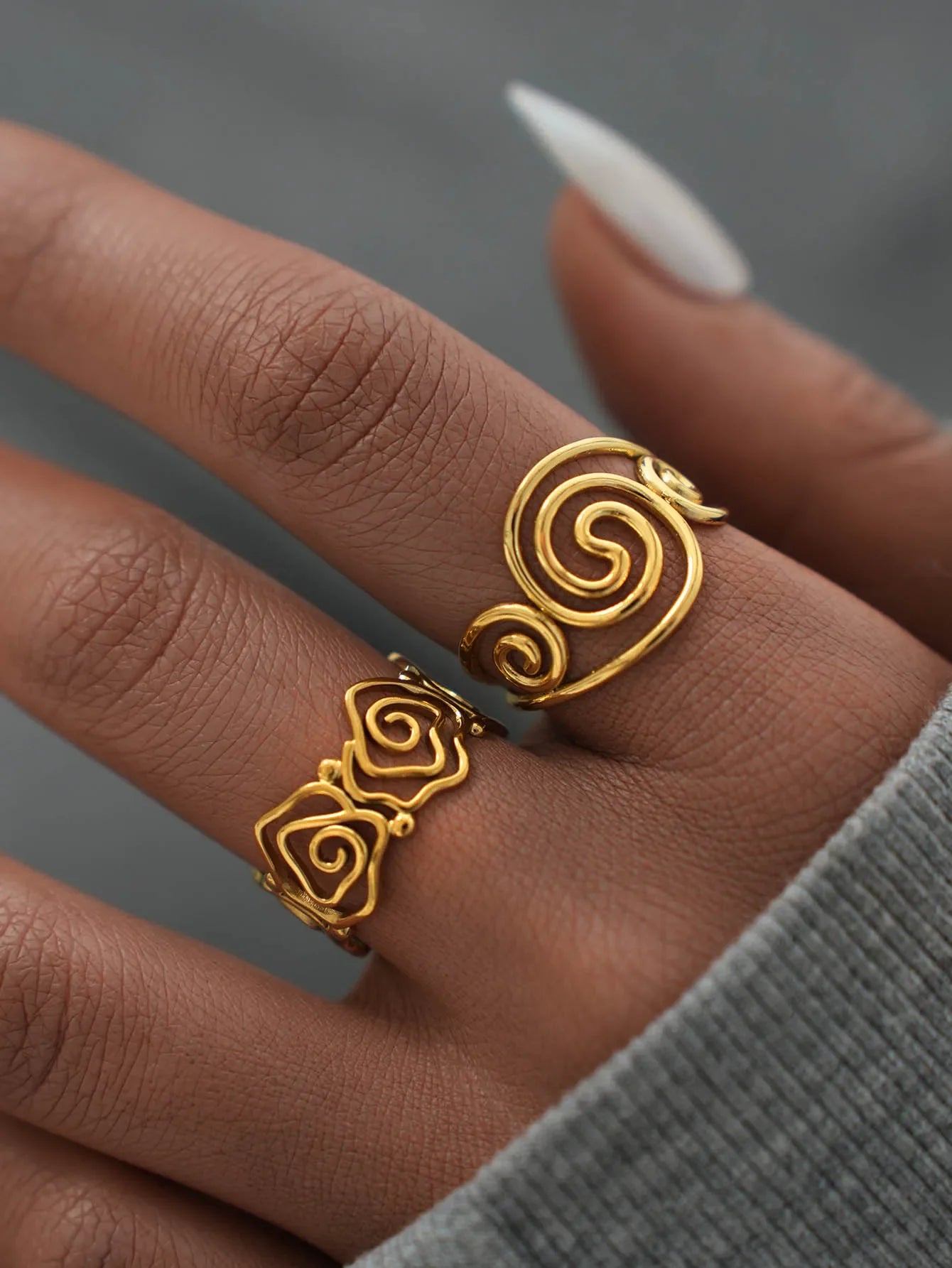 Nora Spiral Open Ring
