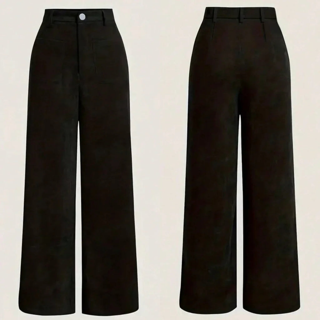 Nora Velvet Straight Pants