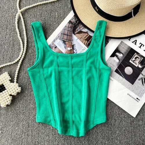 Kaia Denim Corset Top