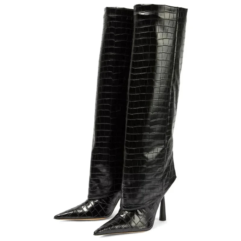 Kylan Pointed Knee Boots