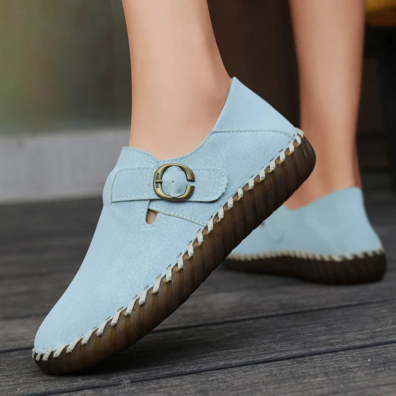 Hannah Leather Flats