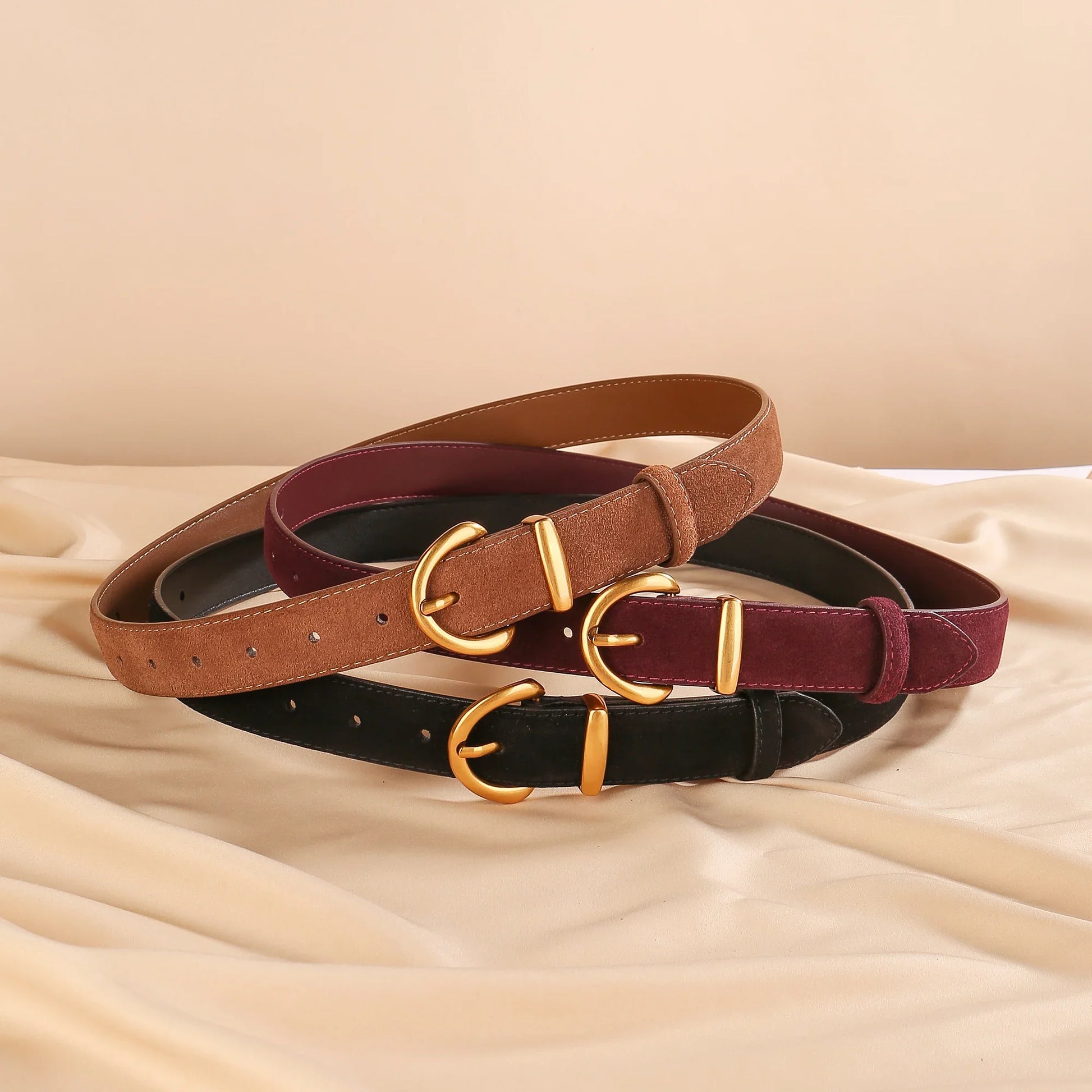 Sienna Suede Leather Belt
