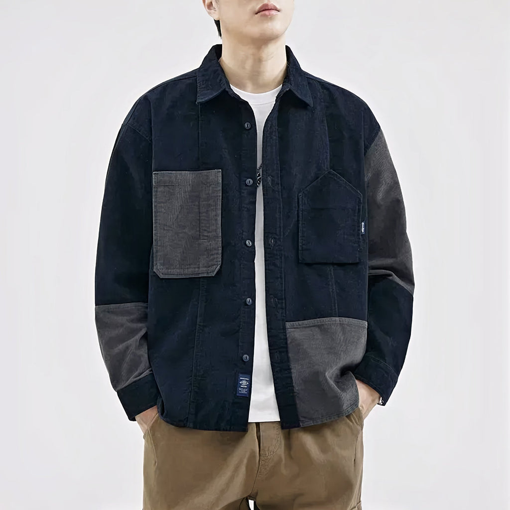 Two Tone Corduroy Jacket