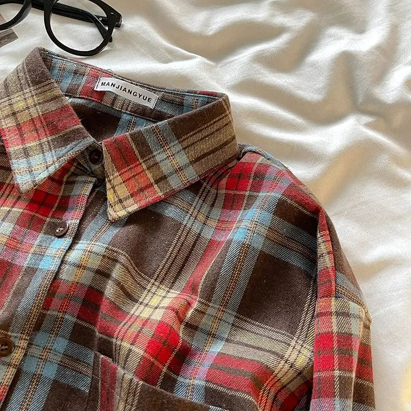 Clara Retro Plaid Shirt