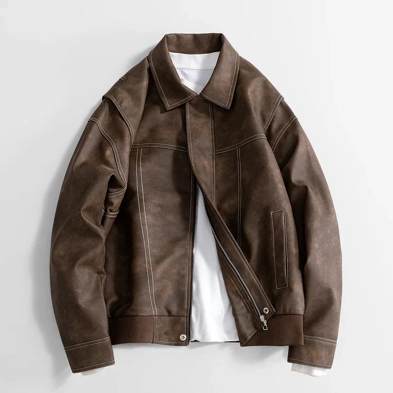 Smooth Vegan Leather Jacket