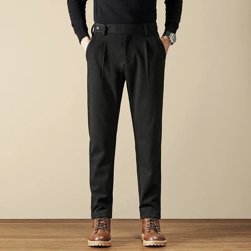 Wool Slim Fit Pants