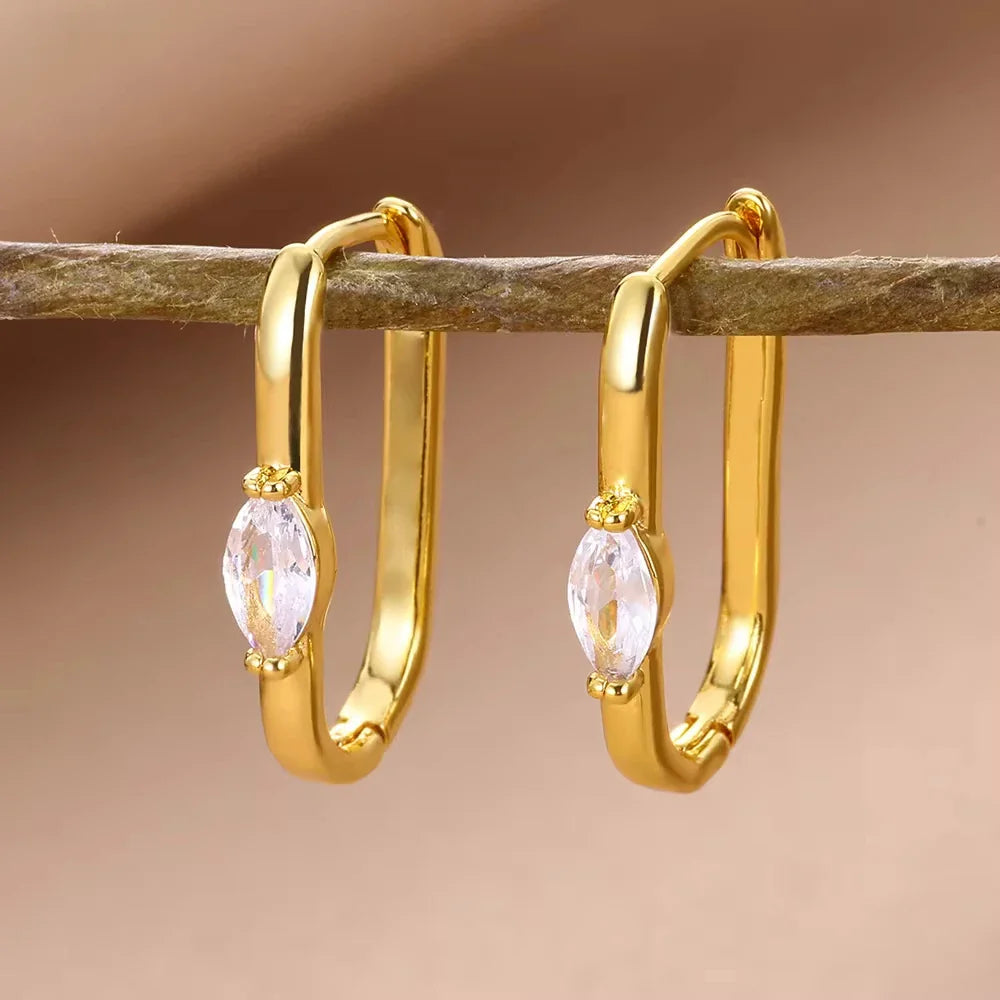 Alina Square Earrings