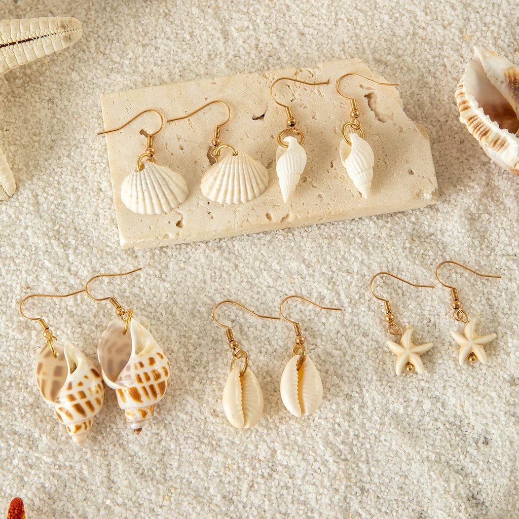 Sienna Boho Shell Earrings