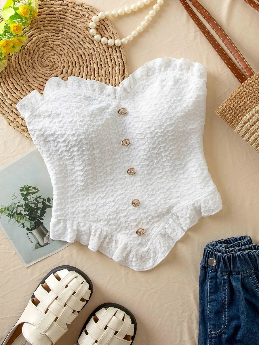 Amaya Ruffled Crop Top