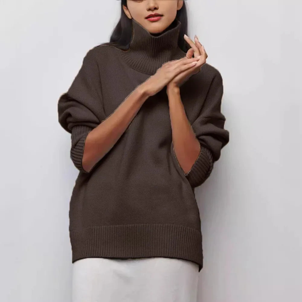 Nora Fleece Turtleneck Sweater