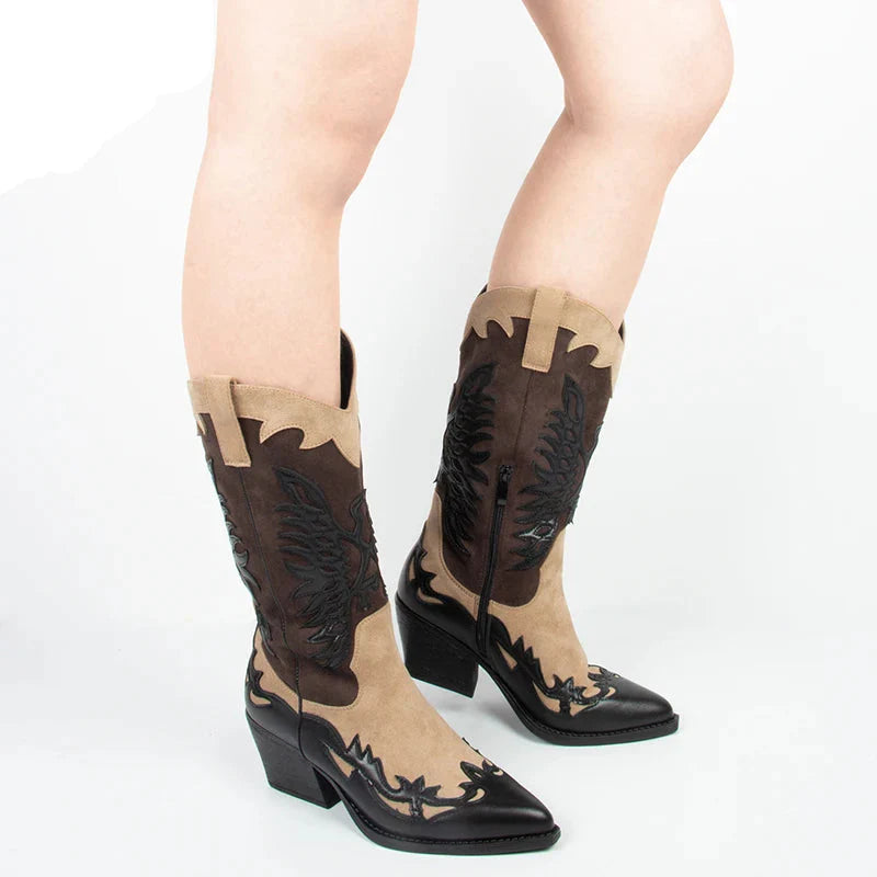 Joana Western Calf Boots