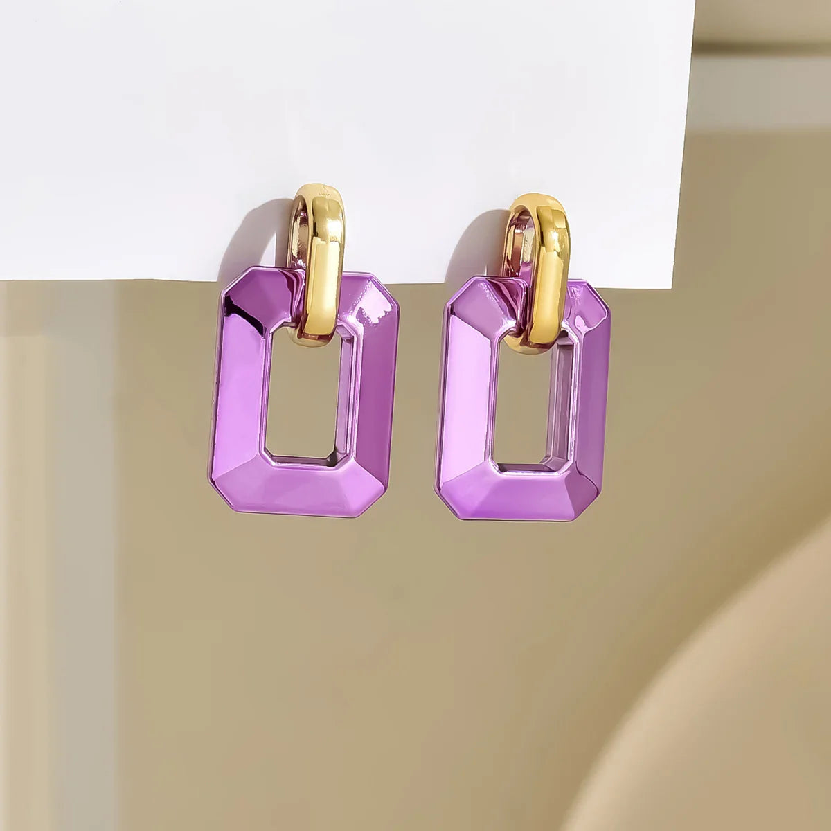 Lora Geometric Acrylic Earrings