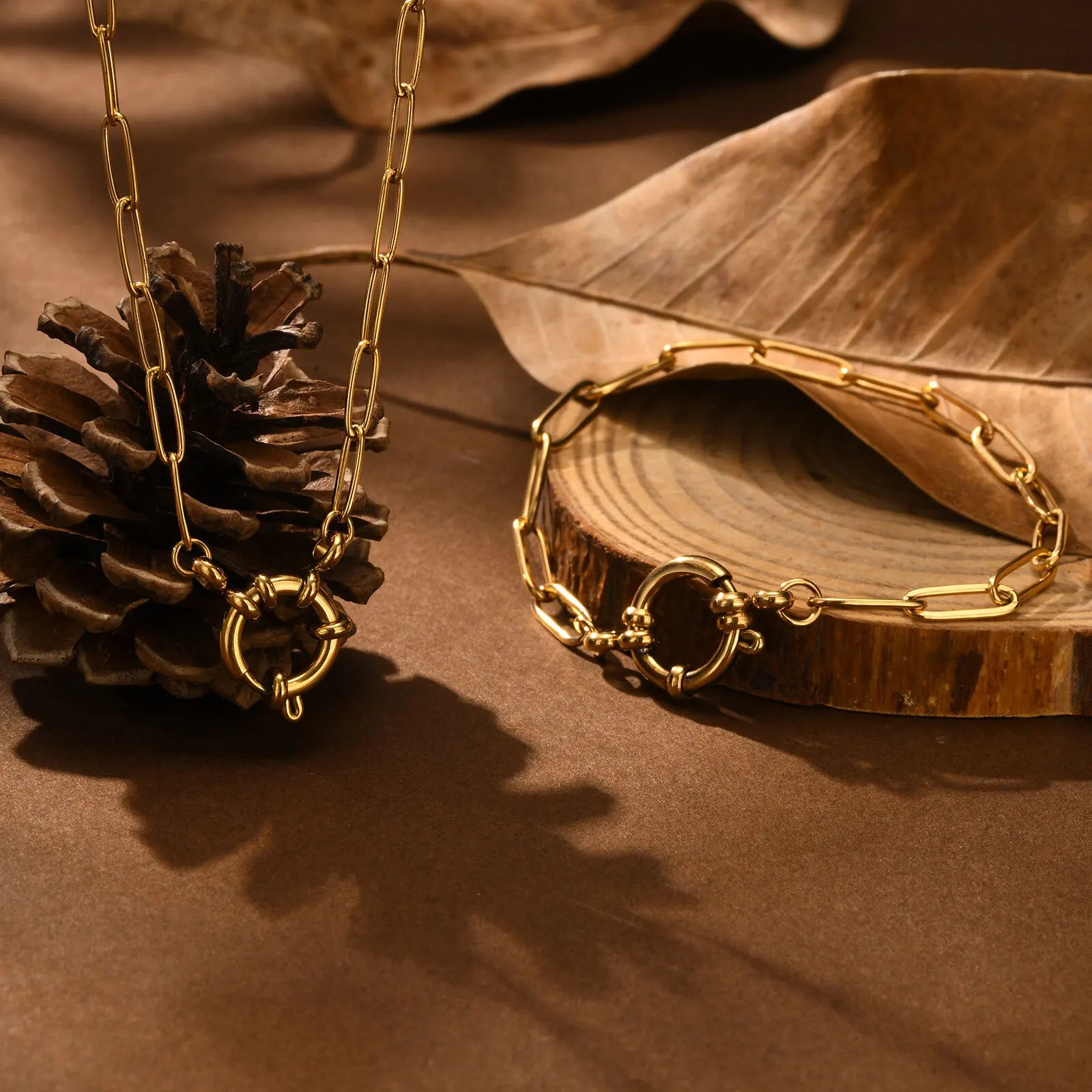 Celine Gold Paperclip Set