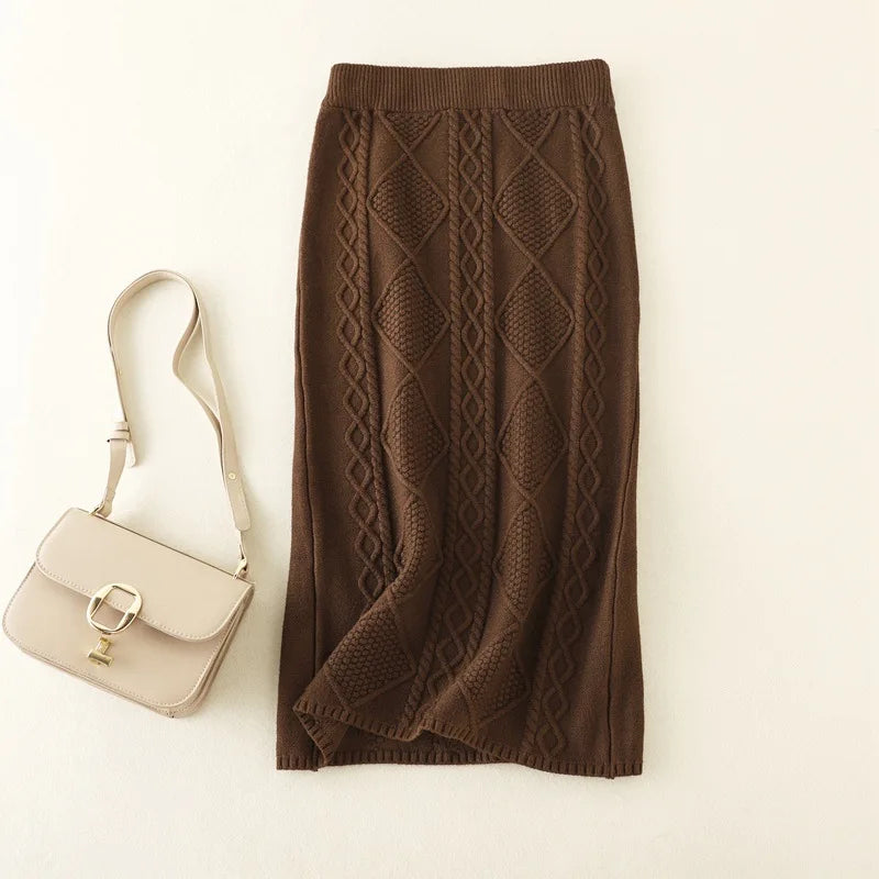 Elise Knitted Winter Skirt
