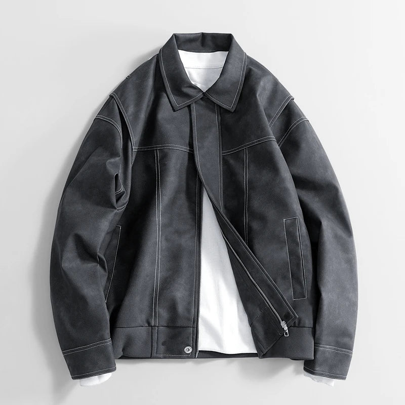 Smooth Vegan Leather Jacket