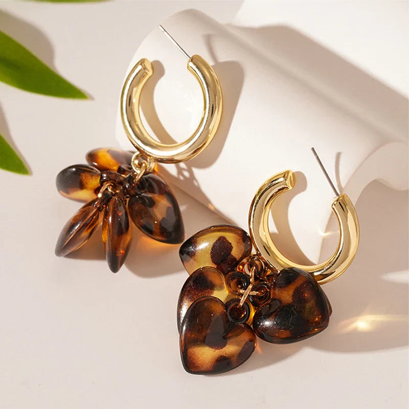 Rhea Heart Earrings