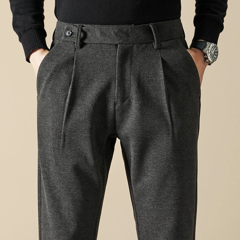 Wool Slim Fit Pants