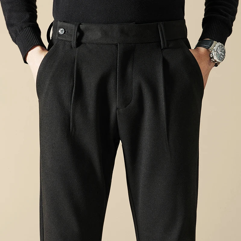 Wool Slim Fit Pants