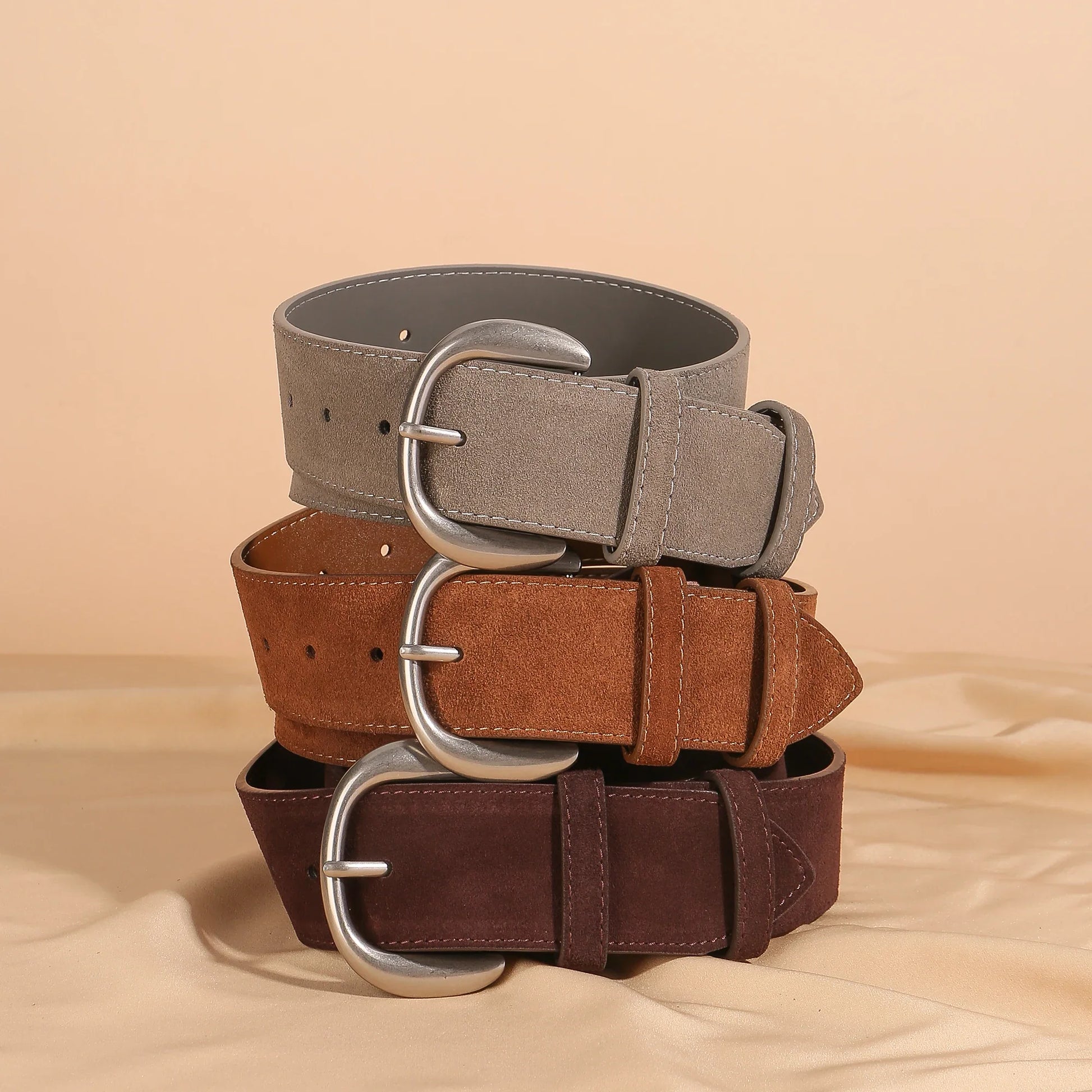 Alina Suede Wide Belt