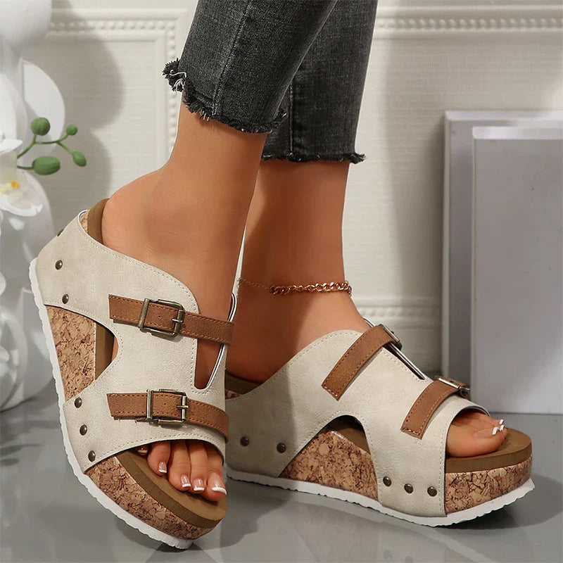 Teresa Wedge Sandals