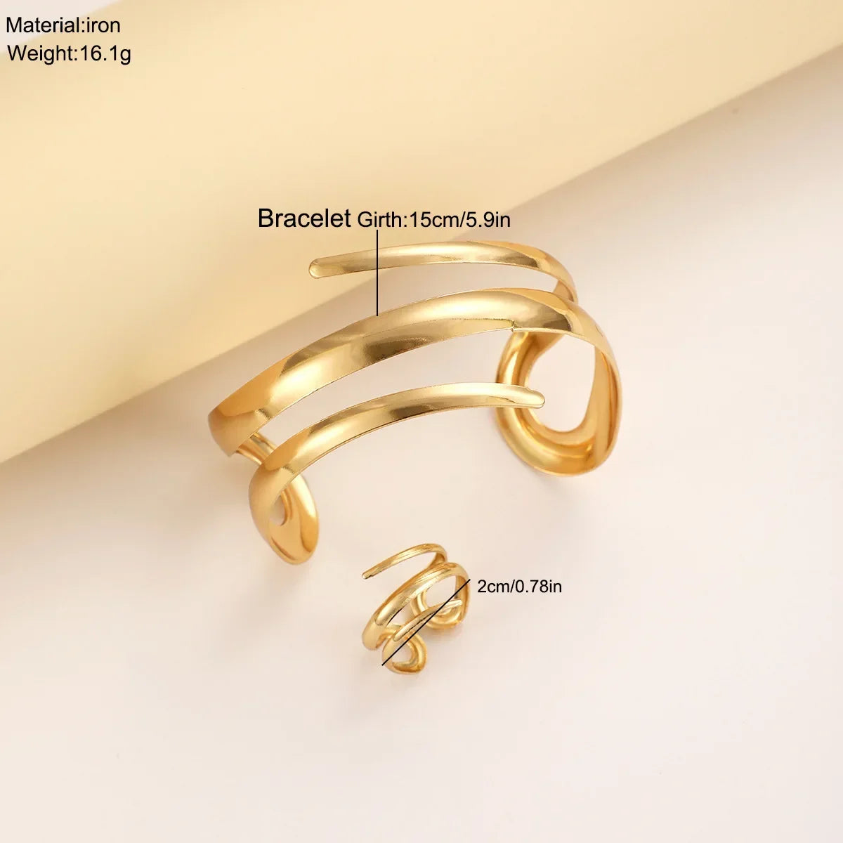 Alessa Gold Cuff
