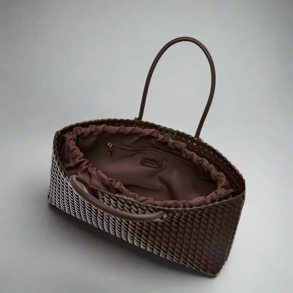 Selena™ Woven Leather Bag