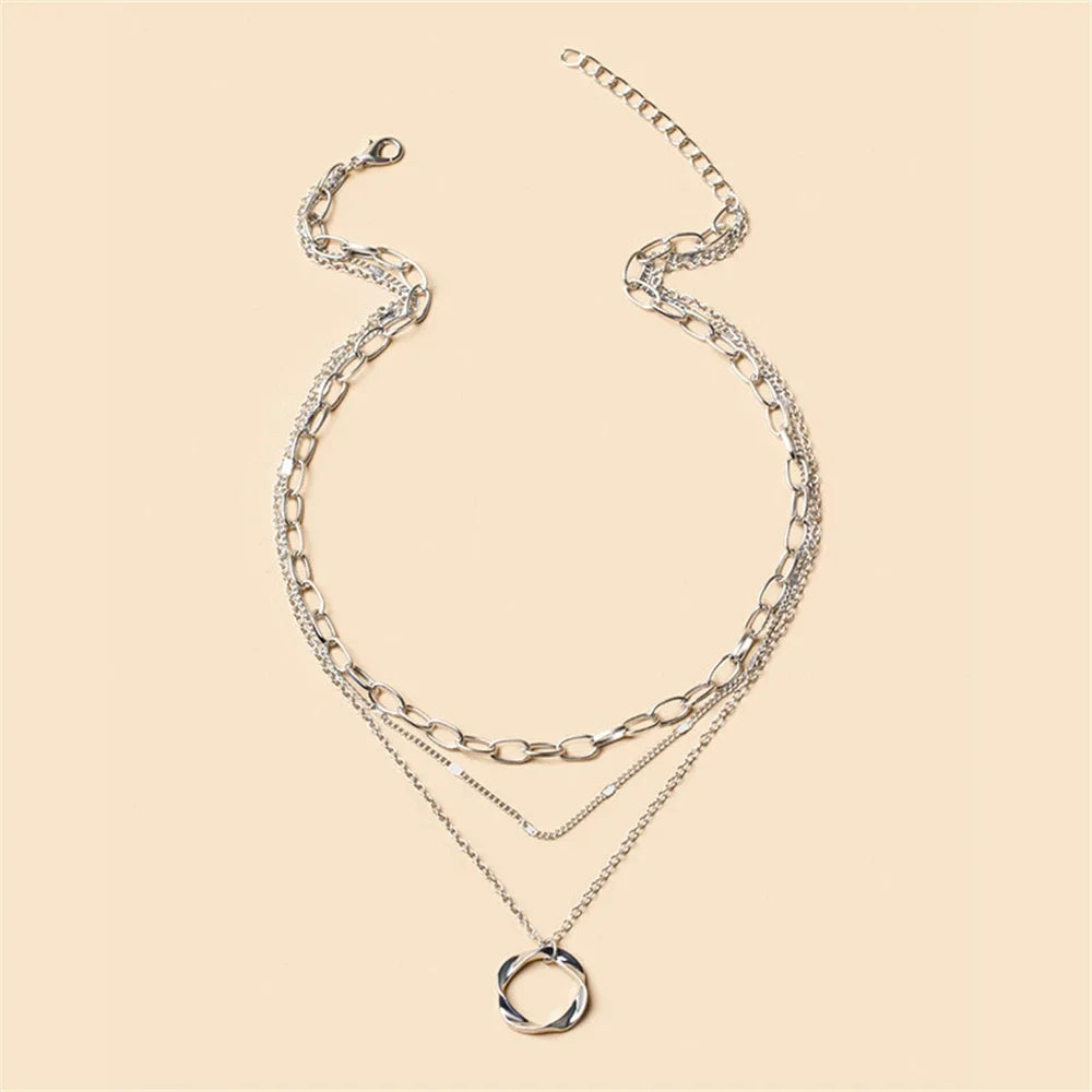 Liora Layered Circle Necklace