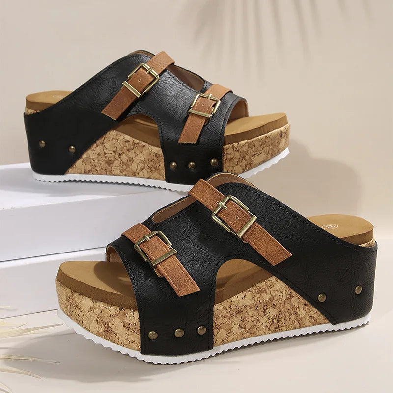 Teresa Wedge Sandals