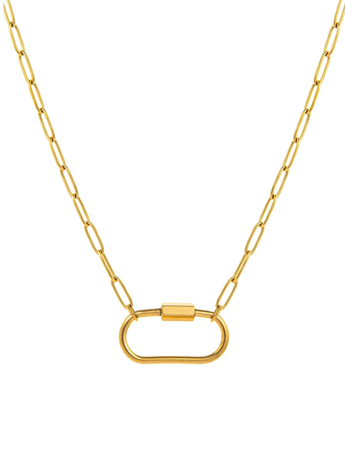 Elara Oval Link Necklace