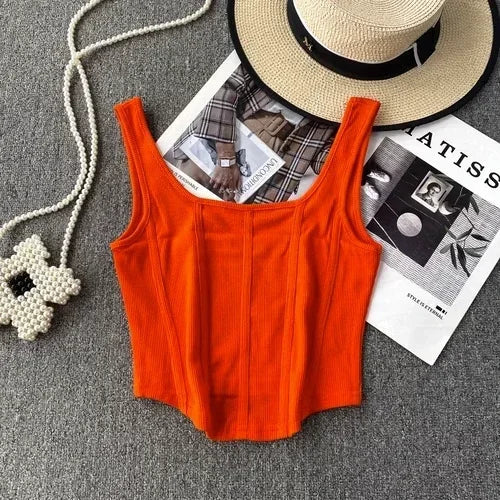 Kaia Denim Corset Top