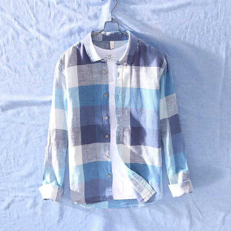Riverside Cotton-Linen Button-Up