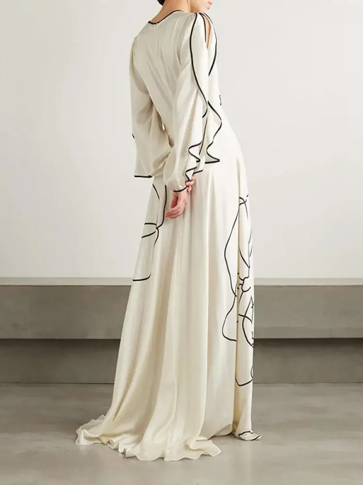 Yeezzi Floral Evening Gown