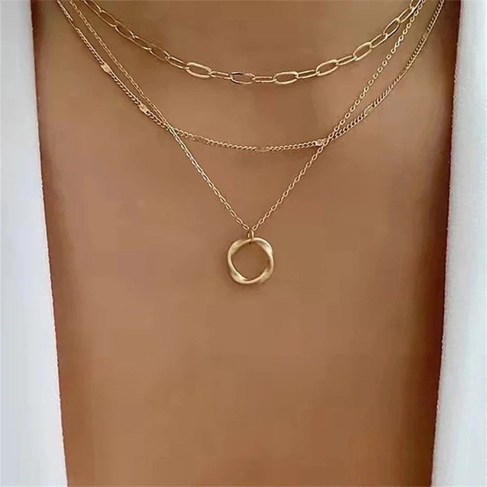 Liora Layered Circle Necklace