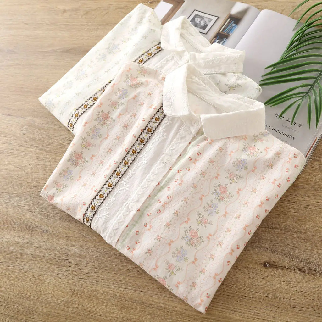 Elora Embroidered Cotton Blouse